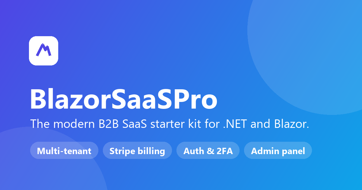 BlazorSaaSPro