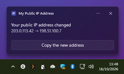 The change alert